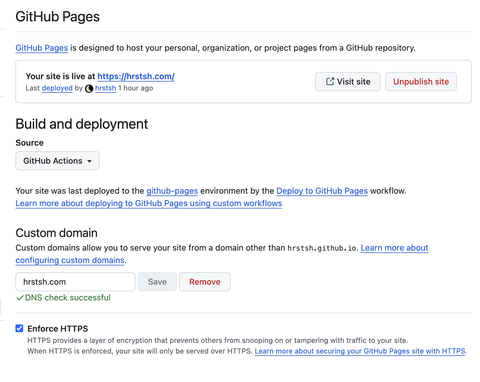 GitHub Custom domain 設定